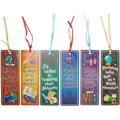 Bright Creations 72 Pieces Wizard Magic Bookmarks for Books with Tassels, 2 x 6 in