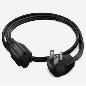 Maximm Extension Cord Heavy Duty Flat Wire 3-Prong Flat Plug, 14 AWG Power Cord - UL Certified - 1 of 4