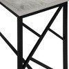 Sapphtopaz Modern Console Table with Cross Decorative Design Narrow Entryway Table with Metal Legs Accent TV Stands for Living Room, Entryway - 4 of 4