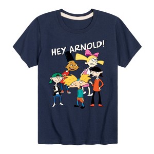 Boys' - Hey Arnold! - Group Shot Short Sleeve Graphic T-Shirt - 1 of 4