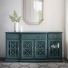 NicBex Sideboard Buffet Cabinet Classic Storage Cabinet with 4 Doors and 3 Drawers Cabinet with Glass Doors Kitchen Pantry for Dining Room - 4 of 4