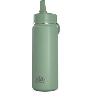 Hydrapeak 20oz Kids Stainless Steel Leak Proof Water Bottle with Straw Lid and Flexible Handle - 1 of 4