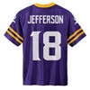 Nfl Minnesota Vikings Boys' Short Sleeve Jefferson Jersey : Target