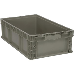 Quantum Storage Systems Stacker Straight Wall Container, 24"L X 15"W X 7-1/2"H, Up To 175 Lbs. - 1 of 4