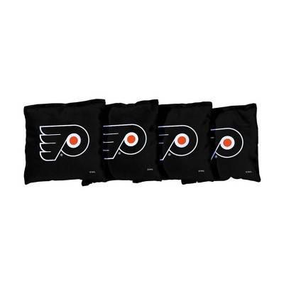 NHL Philadelphia Flyers Corn-Filled Cornhole Bags Black - 4pk