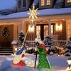 Costway 6 FT Lighted Nativity Scene with 240 LED Lights Zip Ties & Ground Stakes - 2 of 4