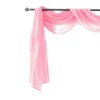 Olivia Gray Celine Decorative Sheer Curtain Scarf - 55" x 216" - Dusty Rose - 3 of 4