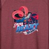 Women's - Hot Wheels - Criss Cross Heart Lightweight French Terry Wide Neck Long Sleeve Shirt - 2 of 4