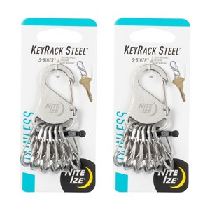 Nite Ize KeyRack Steel S-Biner - Stainless - 2 Count (2 Pack) - 1 of 4