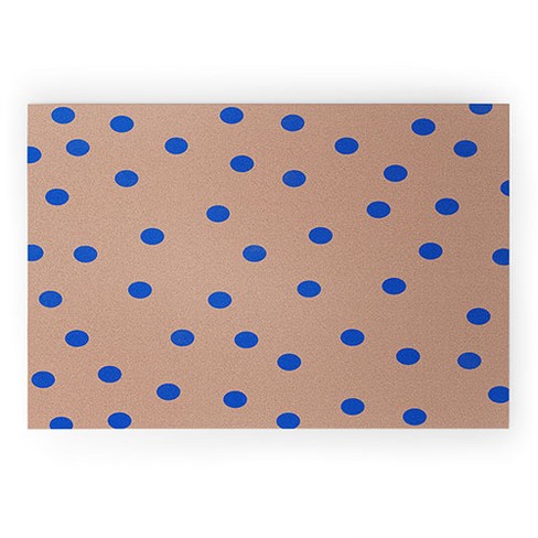 Emanuela Carratoni Moody Blue Garden Small Welcome Mat - Deny Designs :  Target