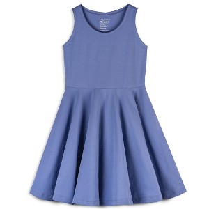 Mightly Girls Fair Trade Organic Cotton Solid Sleeveless Twirl Dress - 1 of 3