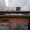 Taylor & Logan Wood Grain Nesting Coffee Table Black/Walnut - image 3 of 4