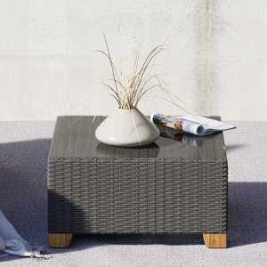 GRANDPATIO Wicker/Rattan Outdoor Coffee Table - 1 of 4