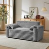 Corduroy Sofa Bed with Pull-Out Bed and Armrests with Storage - 4 of 4