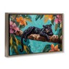 Stupell Industries Lazy Day Black Leopard Floating Frame Canvas Art - 2 of 4