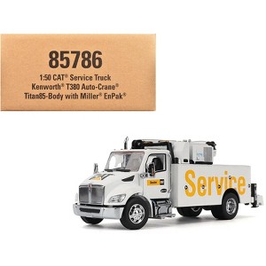 Kenworth T380 Auto-Crane Titan 85 Truck with Miller EnPak White "Transport Series" 1/50 Scale Diecast Model by Diecast Masters - 1 of 4