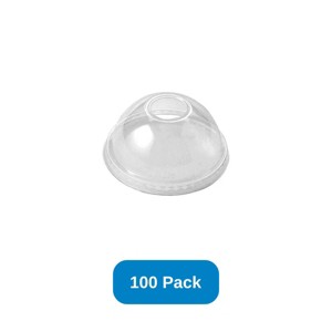 World Centric Dome Lid Fits 10-24 oz Cold Cup - Pack of 100 - 1 of 2