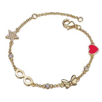Guili Luxurious 14K Gold Plated Bracelet: Elevate your child or young adult's collection with opulent style, radiating sophistication.