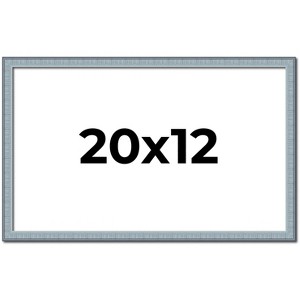 PosterPalooza | Textured Blue Picture Frame - UV Acrylic, Backing Board, Hanging Hardware Included - 1 of 4