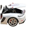 2023 Porsche 718 Spyder RS Weissach Pack GT Silver Metallic with Carbon Hood 1/18 Diecast Model Car by Norev - 4 of 4