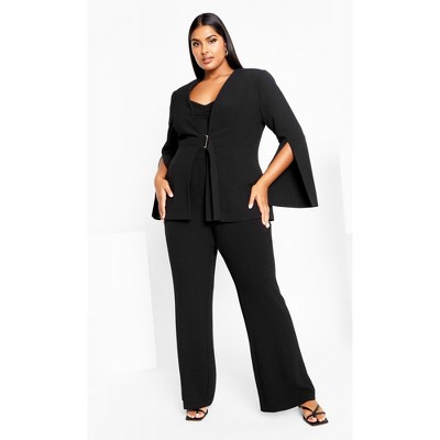 Women's Plus Size Abby Pant - black | CITY CHIC