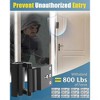 DOMETOUR Home Security Door Reinforcement Lock, Child Proof Metal Safety Lock for Kids, High Security Latch for Inside Swing Door - 3 of 4