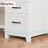 TackView Executive Desk with Drawers,53.54" Farmhouse Home Office Desk,Wooden Computer Desk with File Cabinet Storage for Work Study Writing - 4 of 4