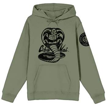 Cobra Kai Kicks Get Chicks Fleece Crew Sweatshirt Black MD