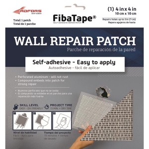Saint-Gobain ADFORS FibaTape 4 in. L X 4 in. W Fiberglass Reinforced Aluminum White Self Adhesive Wall - 1 of 1