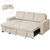 LugBug 87.8inch L Shaped Sleeper Sofa Couch ,Pull out Sofabed with Storage Chaise, USB Charging Ports & 2 Built-in Bookshelves for Living Room - 2 of 4