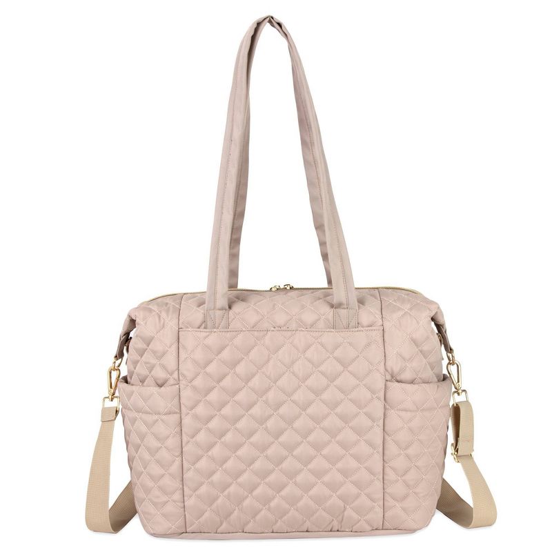 Jessica Simpson Quilted Tote - Taupe, 3 of 11