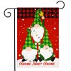 Gnome Tree Christmas Burlap Garden Flag Trio Humor 18" x 12.5" Briarwood Lane - 2 of 4