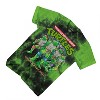 Mens Ninja Turtles Group Shirt - Straight From The Sewer - TMNT Throwback Classic Tie Dye T-Shirt (Black Green Dye, Medium) - 4 of 4