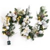6 Ft Battery Operated Pre-Lit Christmas Garland - 20 LEDs, Silver Balls & Pinecones | Suitable for Fireplace, Front Door & Holiday Decorations - 4 of 4