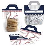 Big Dot of Happiness Batter Up Baseball DIY Baby Shower or Birthday Party Clear Goodie Favor Bag Labels Candy Bags with Toppers Set of 24