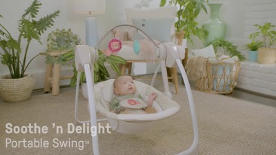Ingenuity Cozy Kingdom Portable Baby Swing Target