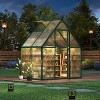 GustoWave 6 x 4 ft Greenhouse, Polycarbonate Walk-in Greenhouse with Aluminum Frame - 2 of 4
