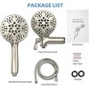 Whizmax 5" Premium Pressure 3-Way Rainfall Combo-Enjoy Luxurious Rain Showerhead and 5-Setting Hand Held Shower Separately or Together - 2 of 4