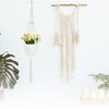 Unique Bargains Macrame Plant Hanger Woven Cotton Indoor Outdoor Decorative - 2 of 4