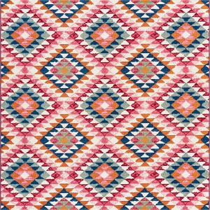 Unique Loom    Outdoor Southwestern Fethiye Area Rug - 1 of 4