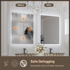 Keonjinn Smart LED Bathroom Vanity Wall Mirror, 3 Color Temperatures Dimmable, Frontlit & Backlit, Dimmable, Acrylic Edge, Anti Fog, Radar Sensor - 4 of 4