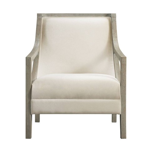 Trent accent chair in washed online white