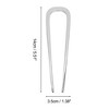 Unique Bargains Women's U-shaped Hair Pin 1 Pc - 4 of 4