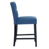 WestinTrends Hayes 24" Linen Fabric Tufted Counter Stool (Set of 3) - 3 of 3