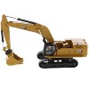 CAT Caterpillar 395 Next-Generation Hydraulic Excavator Yellow w/Tools "High Line Series" 1/87 Diecast Model by Diecast Masters - 3 of 4