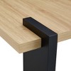 Grungis Modern Rectangle Structural Design Coffee Table,Minimalist MDF Center Table for Living Room & Office - 4 of 4