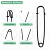 Unique Bargains Sewing Upholstery Spring Lock Blanket Bulk Large Safety Pins 30 Pcs - 2 of 4