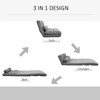 NicBex Bean Bag Chair with Adjustable Backrest and Headrest Convertible Floor Chair Lazy Sofa Chair with 2 Pillows for Living Room, Bedroom - 3 of 4
