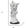HomeRoots 11" Silver Glass Figurine Tabletop Sculpture - 3 of 4