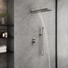 CASAINC 1-Spray Patterns with 2.5 GPM 22 Inches Wall Mount Dual Shower Heads in Spot Resist (Valve Included) - 2 of 4